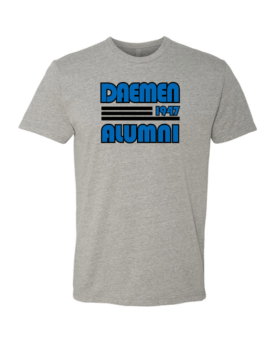 Retro Daemen College Soft Exclusive T-Shirt - Dark Heather Gray