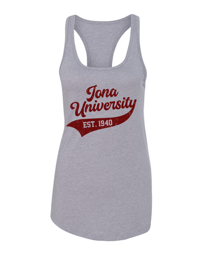 Iona University Alumni Ladies Tank Top - Heather Grey