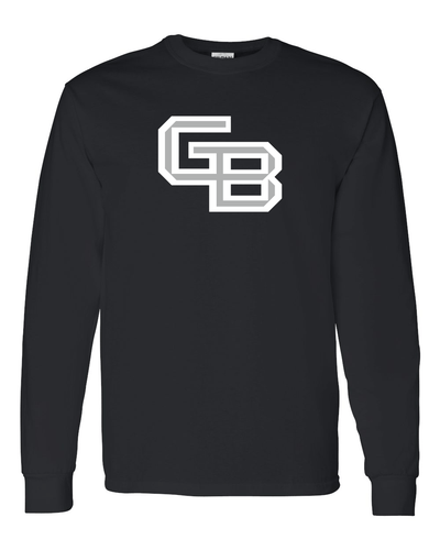 Wisconsin-Green Bay GB Long Sleeve T-Shirt - Black