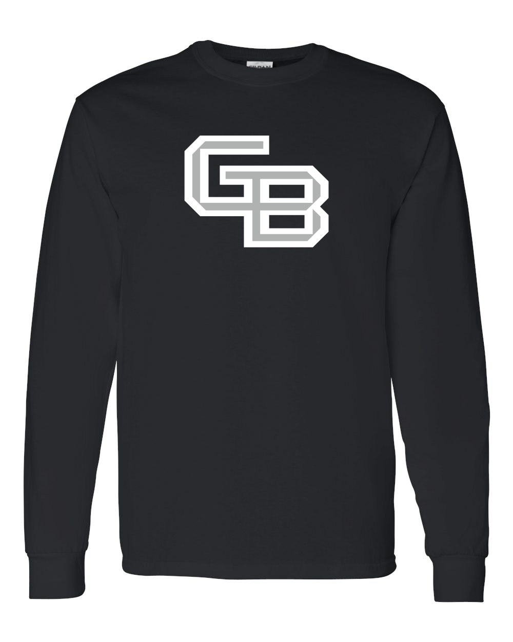 Wisconsin-Green Bay GB Long Sleeve T-Shirt - Black