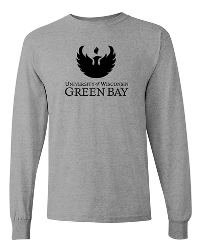 U of Wisconsin Green Bay Long Sleeve T-Shirt - Sport Grey