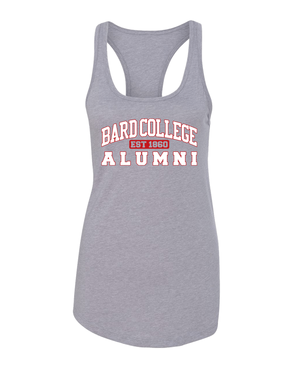 Bard College Alumni Text Ladies Tank Top - Heather Grey