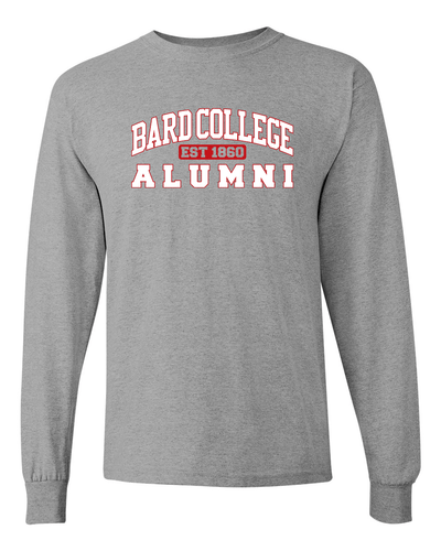 Bard College Alumni Text Long Sleeve Shirt - Sport Grey