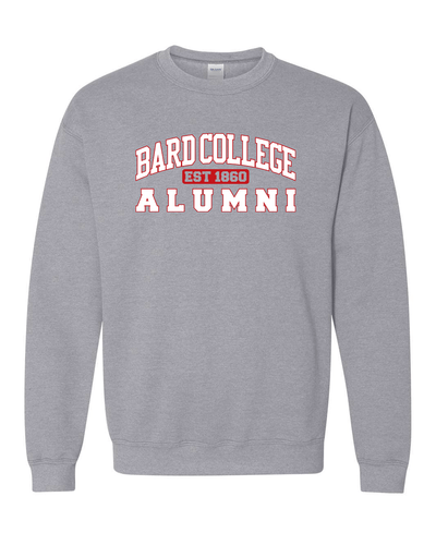 Bard College Alumni Text Crewneck Sweatshirt - Sport Grey