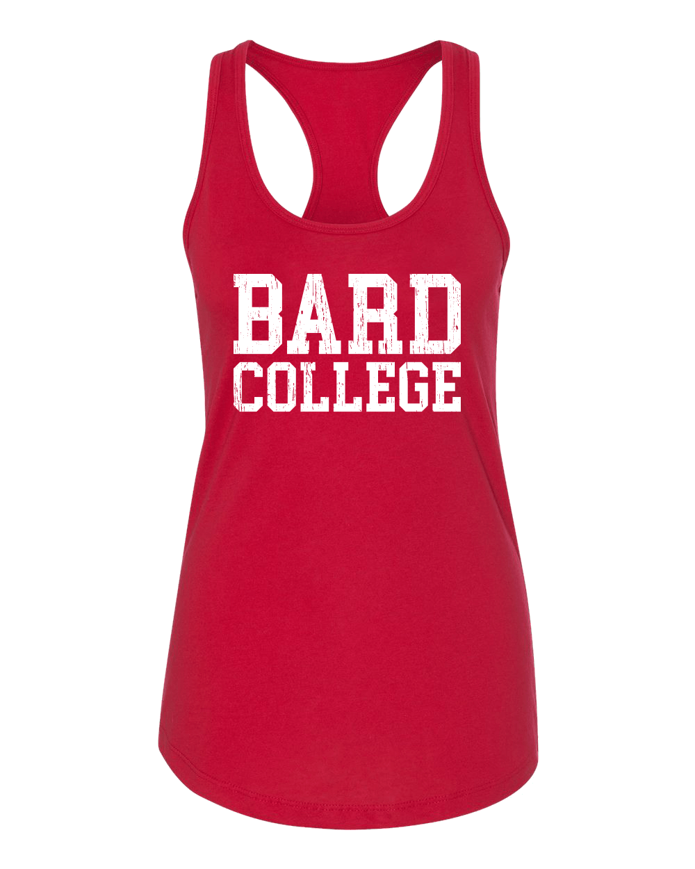 Bard College Block Letters Ladies Tank Top - Red