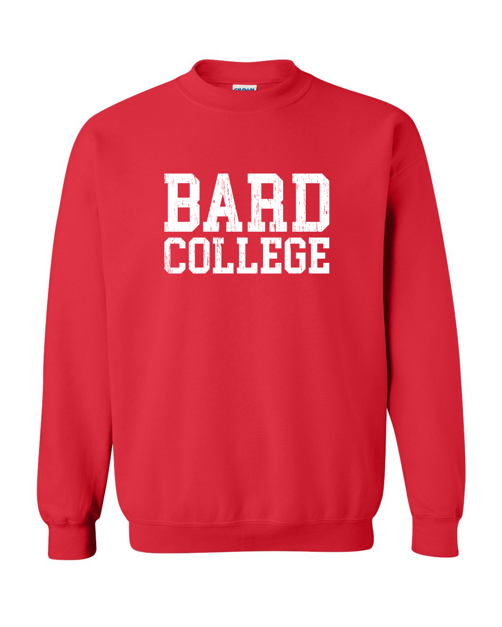 Bard College Block Letters Crewneck Sweatshirt - Red