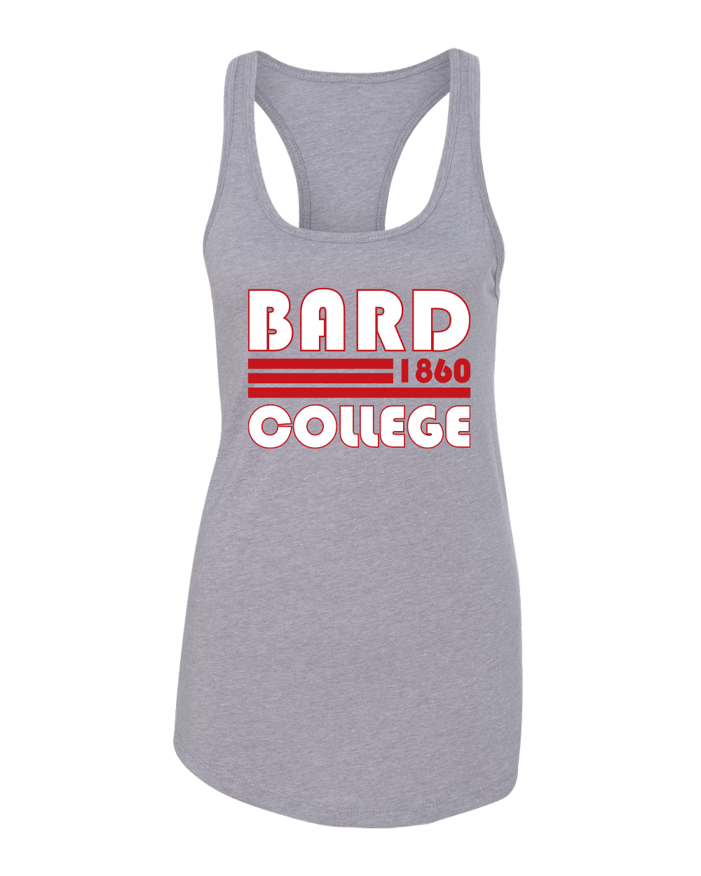 Retro Bard College Ladies Tank Top - Heather Grey