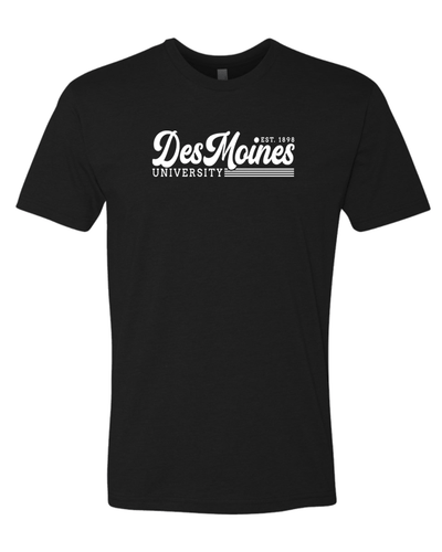 Vintage Des Moines University Soft Exclusive T-Shirt - Black