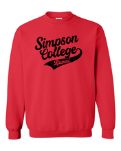 Load image into Gallery viewer, Simpson College Alumni Crewneck Sweatshirt - Red
