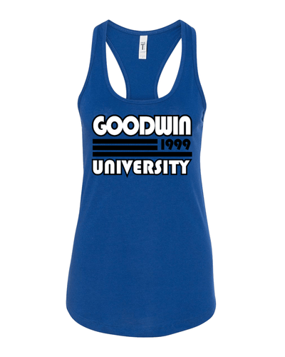 Retro Goodwin University Ladies Tank Top - Royal