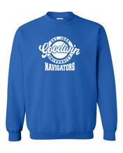 Load image into Gallery viewer, Goodwin University Navigators Crewneck Sweatshirt - Royal
