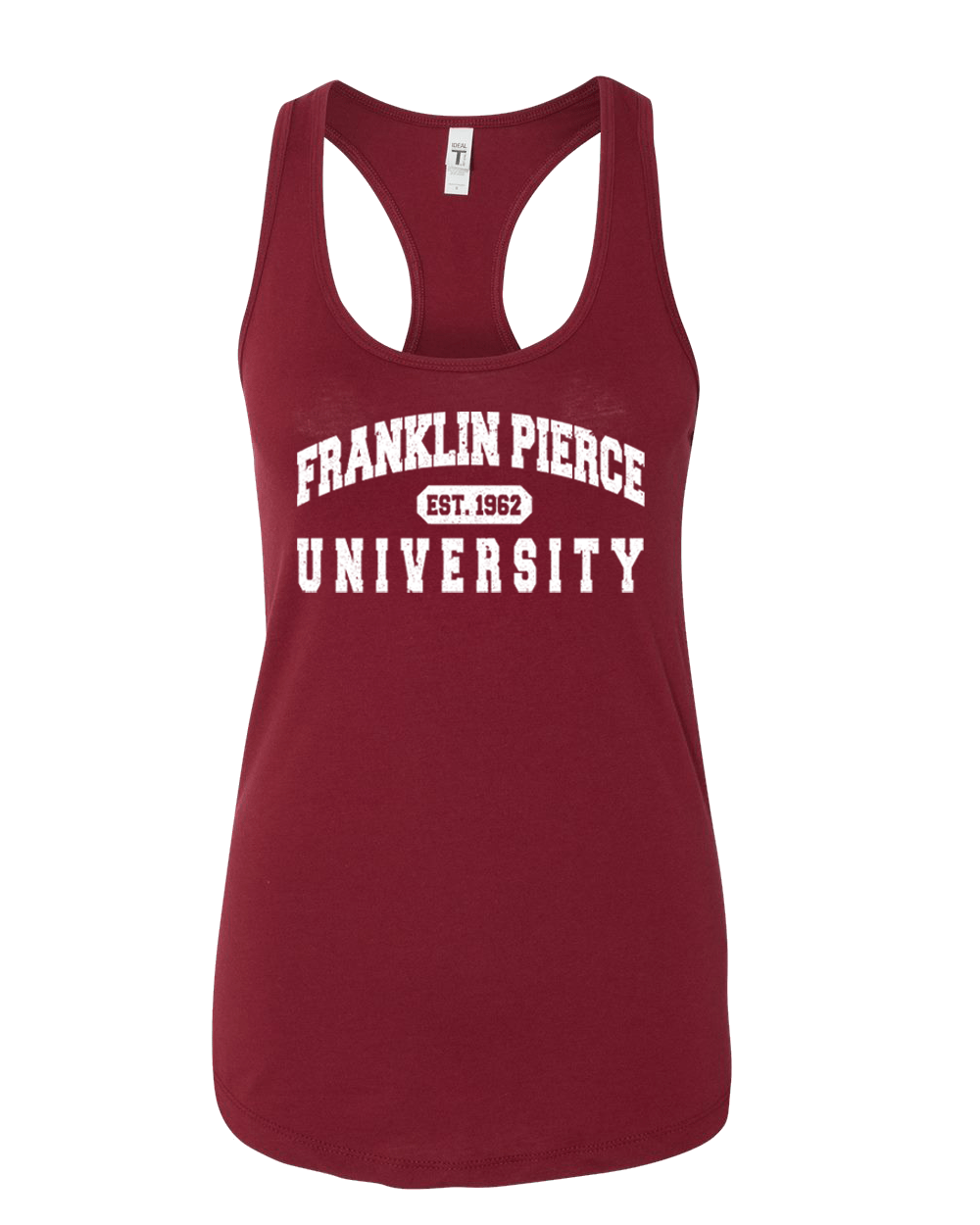 Vintage Franklin Pierce University Ladies Tank Top - Cardinal