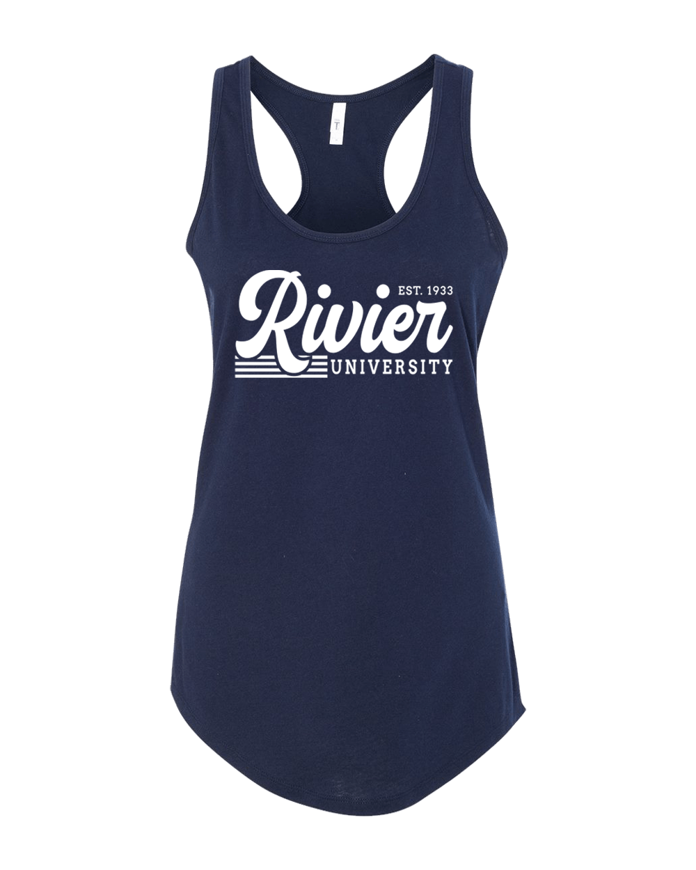 Vintage Rivier University Ladies Tank Top - Midnight Navy