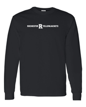 Load image into Gallery viewer, University of Rochester Straight Text Long Sleeve T-Shirt - Black
