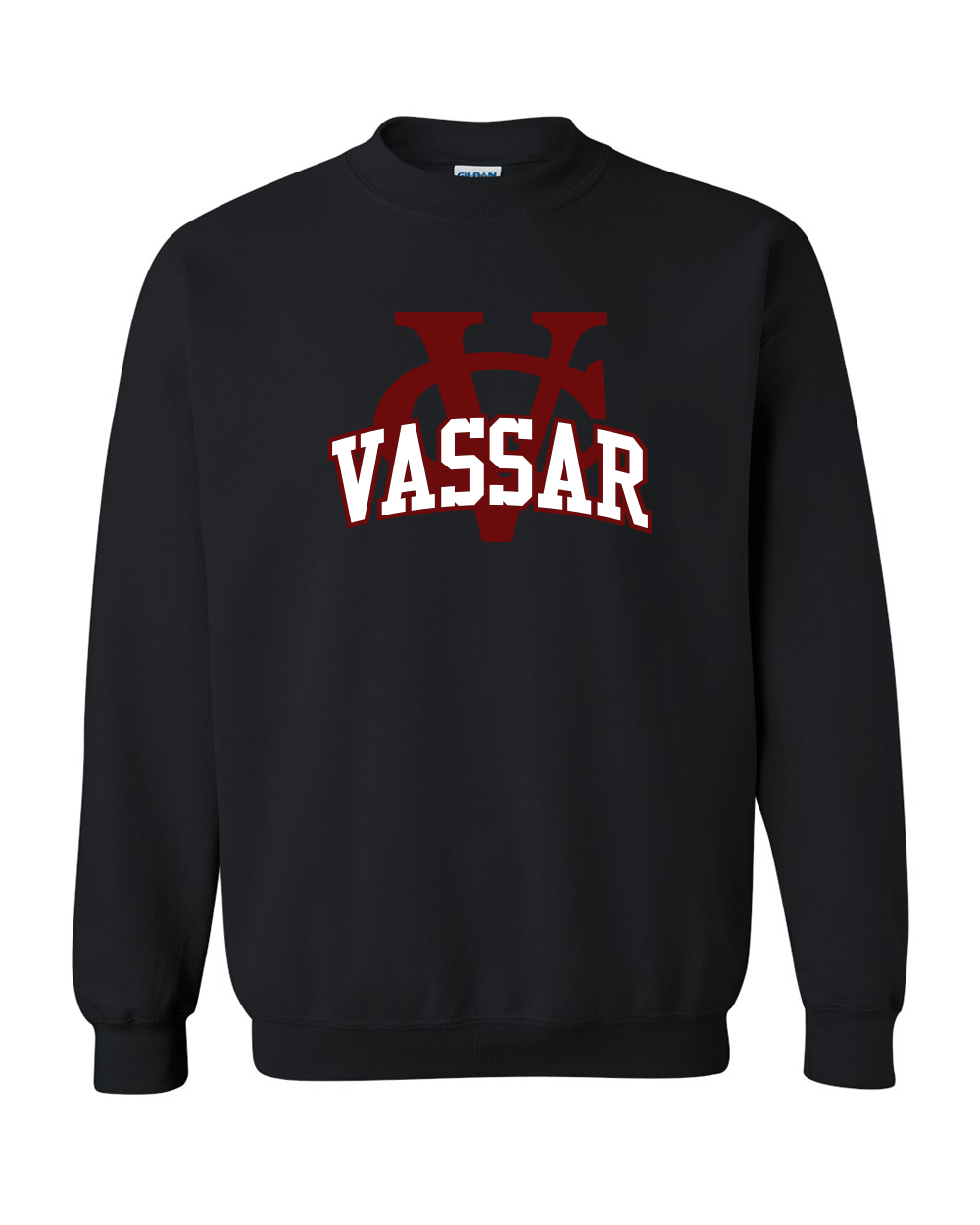 Vassar College VC Logo Crewneck Sweatshirt - Black