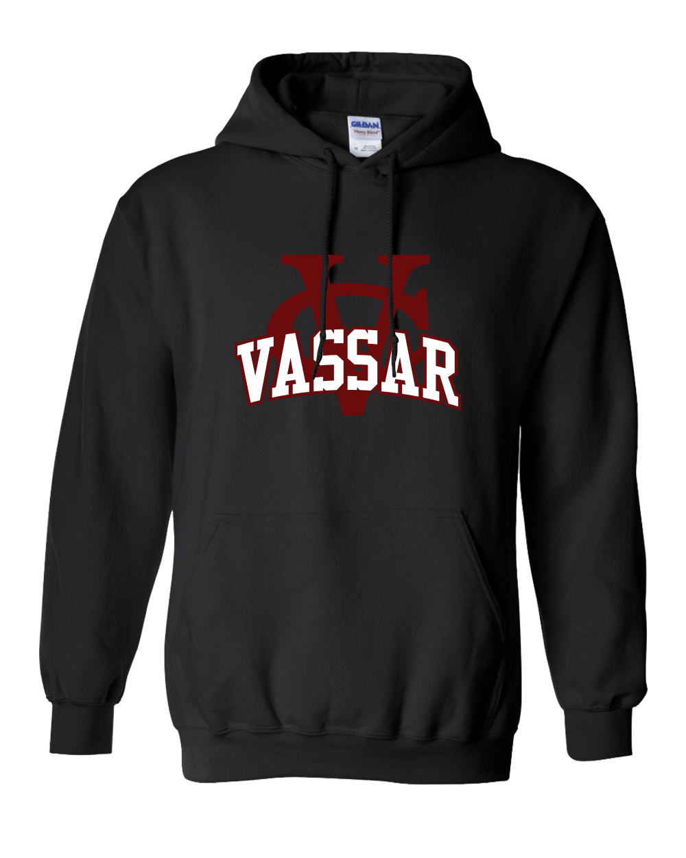 Vassar College VC Logo Hooded Sweatshirt - Black