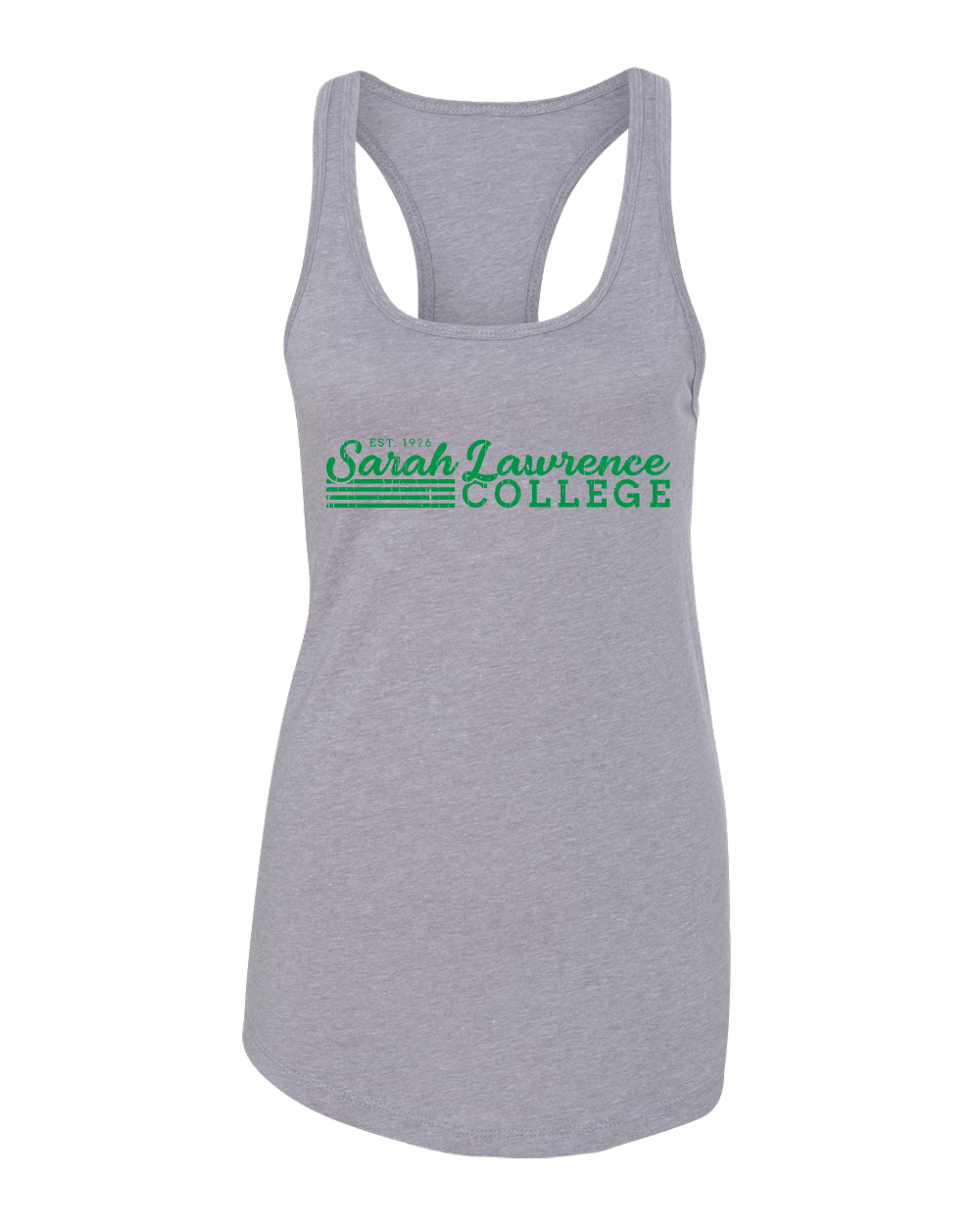 Vintage Sarah Lawrence College Ladies Tank Top - Heather Grey