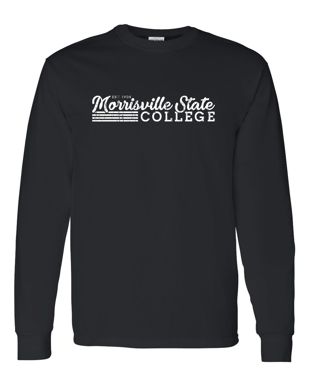 Vintage Morrisville State College Long Sleeve T-Shirt - Black