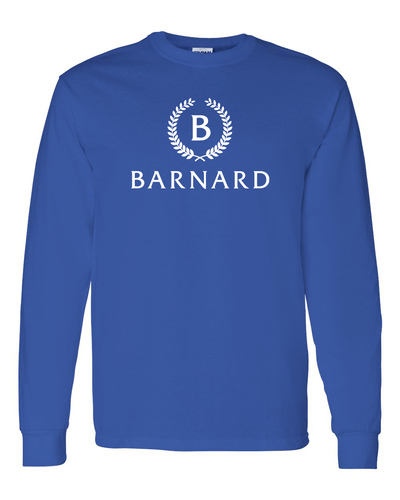 Barnard College Official Logo Long Sleeve Shirt - Royal