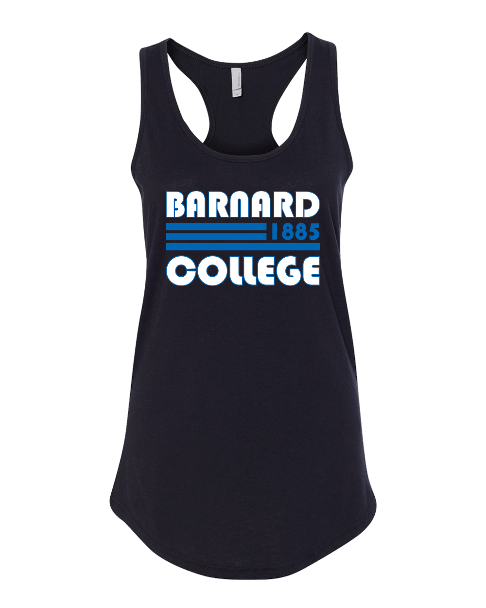 Retro Barnard College Ladies Tank Top - Black