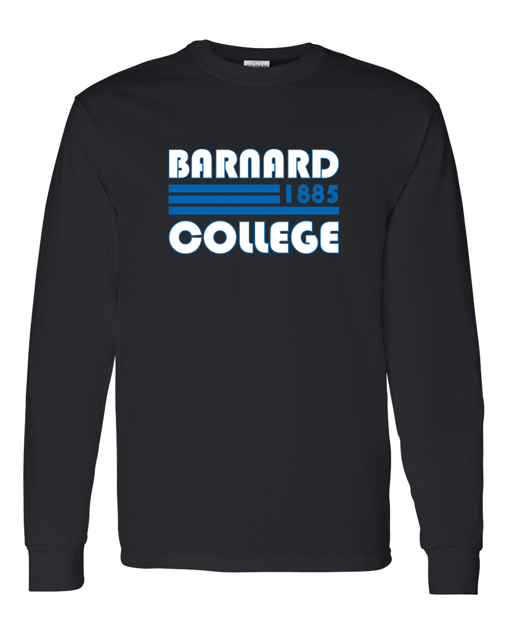 Retro Barnard College Long Sleeve Shirt - Black