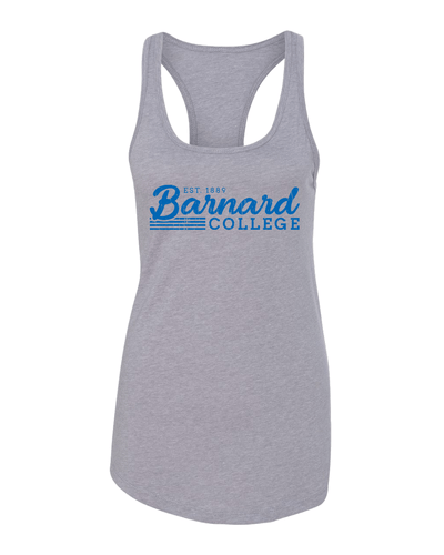 Vintage Barnard College Ladies Tank Top - Heather Grey