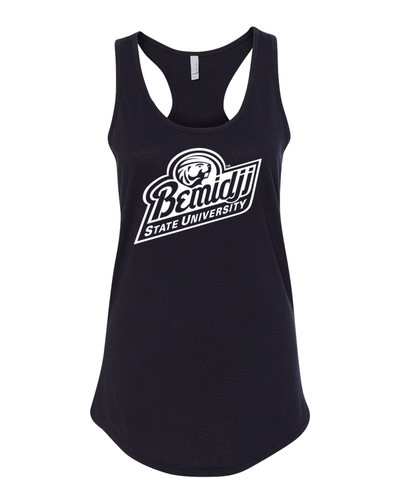 Bemidji State U University Ladies Tank Top - Black