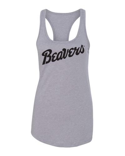 Bemidji State U Beavers Ladies Tank Top - Heather Grey