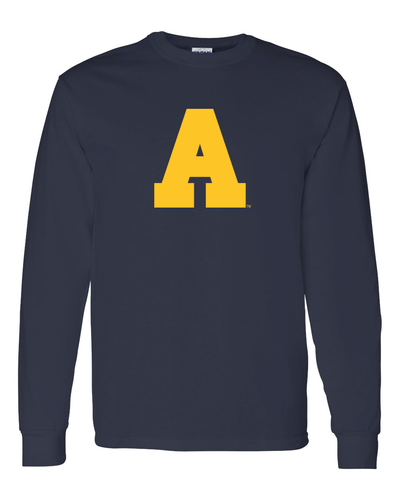 Allegheny College A Long Sleeve T-Shirt - Navy