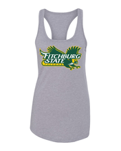 Load image into Gallery viewer, Fitchburg State Full Color Mascot Ladies Tank Top - Heather Grey
