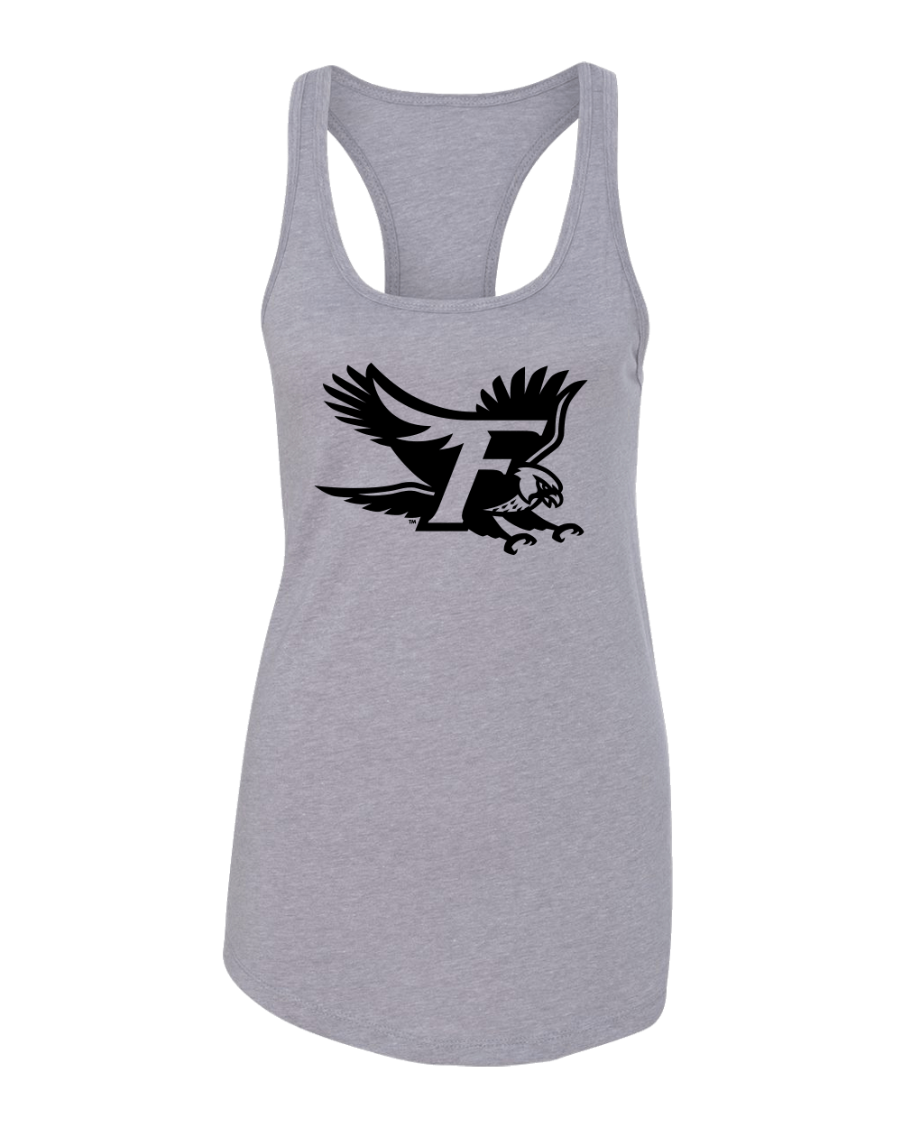 Fitchburg State F Ladies Tank Top - Heather Grey