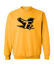 Load image into Gallery viewer, Fitchburg State F Crewneck Sweatshirt - Gold
