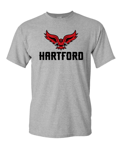 University of Hartford Full Logo T-Shirt - Sport Grey