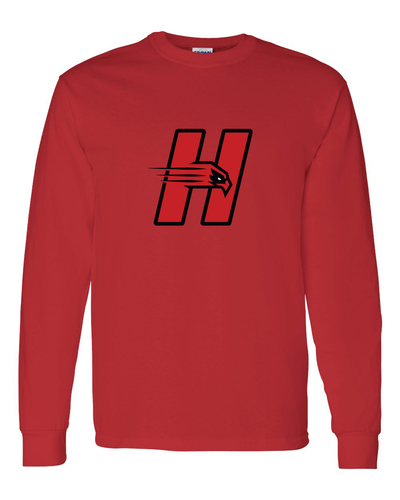 University of Hartford H Long Sleeve T-Shirt - Red