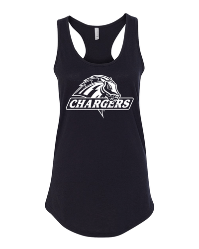 University of New Haven White Ink Ladies Tank Top - Black