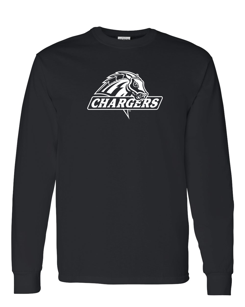 University of New Haven White Ink Long Sleeve T-Shirt - Black