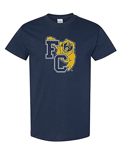 Franklin College FC Two Color T-Shirt - Navy