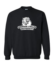 Load image into Gallery viewer, Johnson &amp; Wales University 1 Color Stacked Crewneck Sweatshirt - Black
