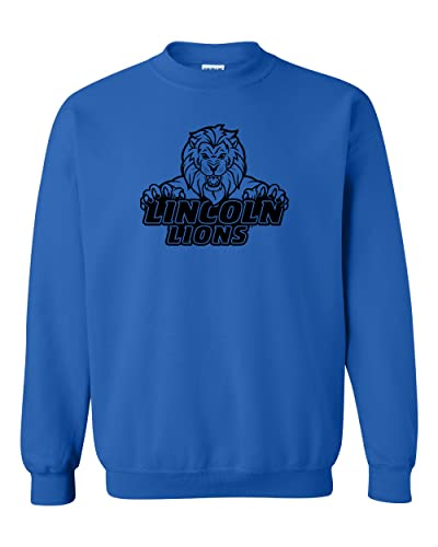 Lincoln University 1 Color Crewneck Sweatshirt - Royal