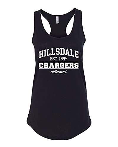 Hillsdale College Alumni Ladies Racer Tank - Black