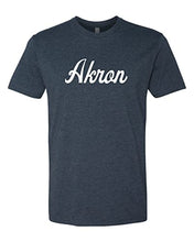 Load image into Gallery viewer, University of Akron Script Soft Exclusive T-Shirt - Midnight Navy

