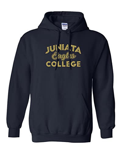 Vintage Juniata College Hooded Sweatshirt - Navy
