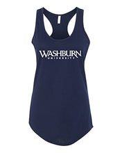 Load image into Gallery viewer, Washburn University 1 Color Ladies Tank Top - Midnight Navy
