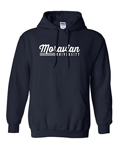 Moravian University Hooded Sweatshirt - Navy