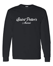 Load image into Gallery viewer, Saint Peter&#39;s University Alumni Long Sleeve Shirt - Black
