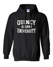 Load image into Gallery viewer, Quincy University Alumni Hooded Sweatshirt - Black

