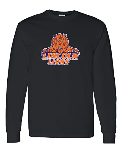 Lincoln University Full Color Long Sleeve T-Shirt - Black