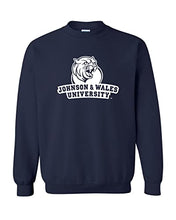 Load image into Gallery viewer, Johnson &amp; Wales University 1 Color Stacked Crewneck Sweatshirt - Navy
