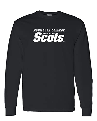 Monmouth College Fighting Scots Long Sleeve Shirt - Black