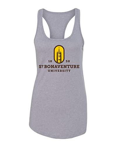 St Bonaventure University Ladies Tank Top - Heather Grey